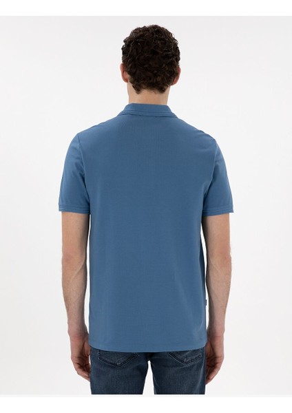 Koyu Mavi Regular Fit Basic Tişört indirimleri