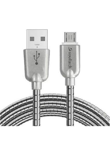 DK024GR DK024GR 2.4 A Micro Metallic Fast Platinum Data Kablo Kablo