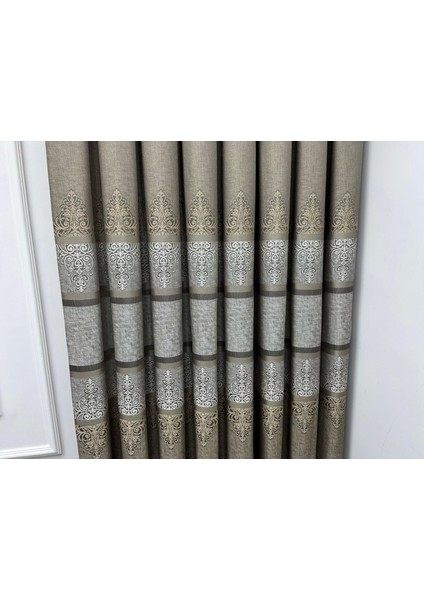 Nivemeshome Çakı FJ672069 V-5327 Toprak 1/3 Sık Pileli Fon Perde Apm fırsatları