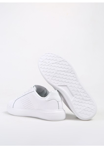 Beyaz Kadın Deri Sneaker 75RA3SB3ZP279003 fırsatları