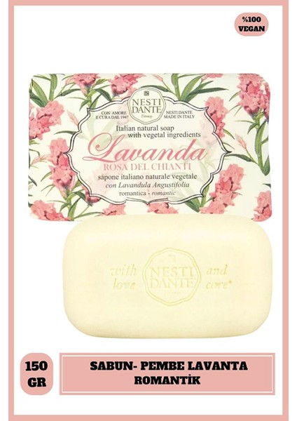 Sabun Lavanda Rosa Del Chianti Vegan Bakım 150 G