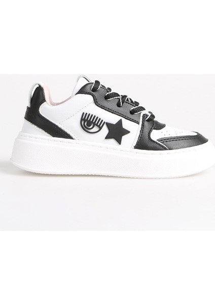 Beyaz - Siyah Kız Çocuk Sneaker Sneakers School Whıte/black