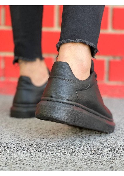 J-X500 Bağcıklı Ortopedik Taban Günlük Erkek Spor Sneaker Ayakkabı St Siyah modelleri