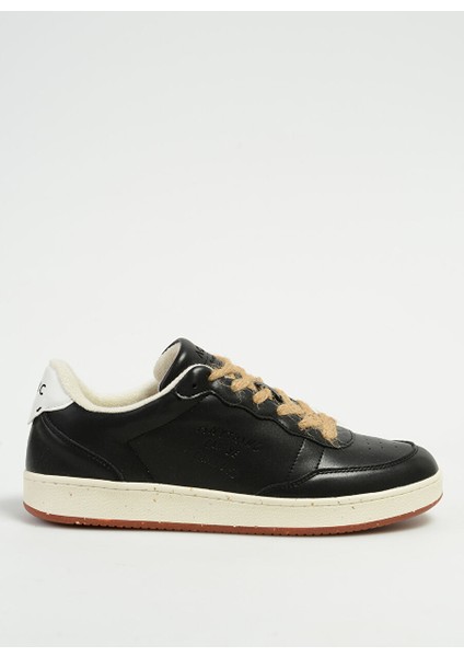 Siyah Erkek Deri Sneaker Sheg