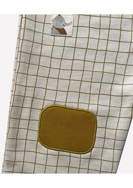 Organik ‘olive Oil Checked’ Eşofman Altı