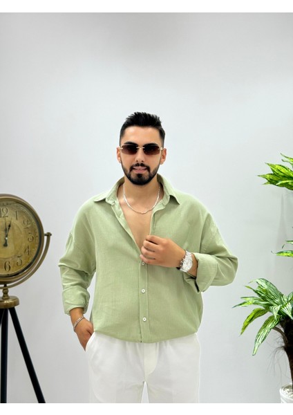 Erkek Yeni Sezon Ütü Gerektirmeyen Krinkıl Gömlek fiyatları
