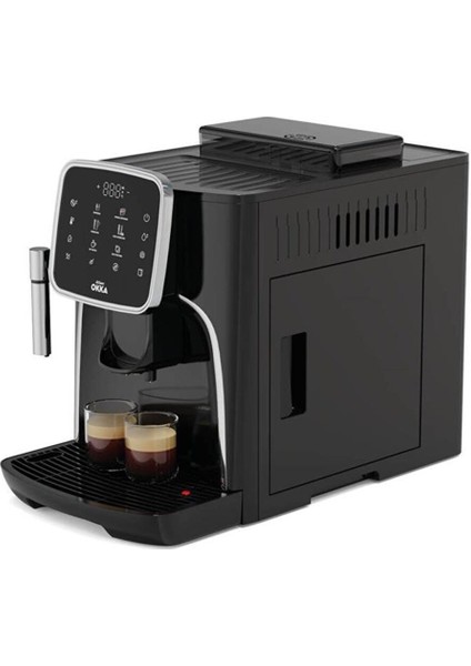 Okka Pro OK0030 Tam Otomatik Espresso Makinesi Krom