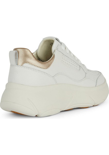 Beyaz-Altın Kadın Deri Sneaker D Nebula 2.0 x B fırsatları