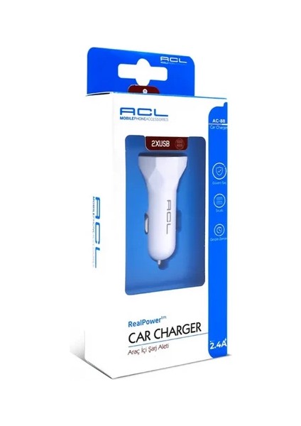 Ac-88 2.4A, 10W 2xusb Araç Içi Şarj Başlığı modelleri