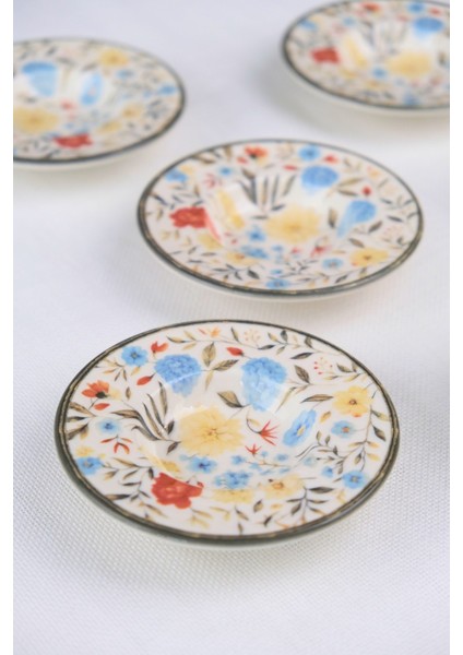 Porselen Fiori Çay Tabağı Seti 12CM 6 Parça BNS6CTPRS1217 fırsatları
