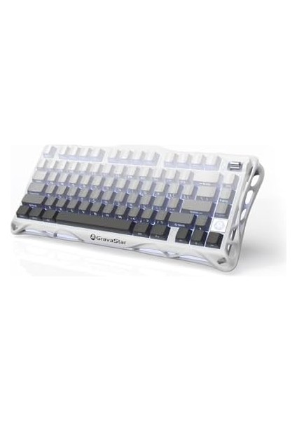 Mercury K1 Rgb Kablosuz Mekanik Gaming Klavye, Alüminyum Çerçeveli, Ingilizce Q, Beyaz