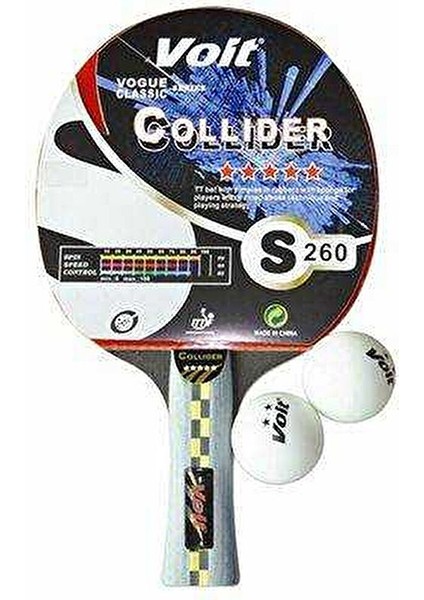 Collider 5 Star Pinpon Raketi(1 Raket + 2 Yıldızlı Iki Top) fiyatları