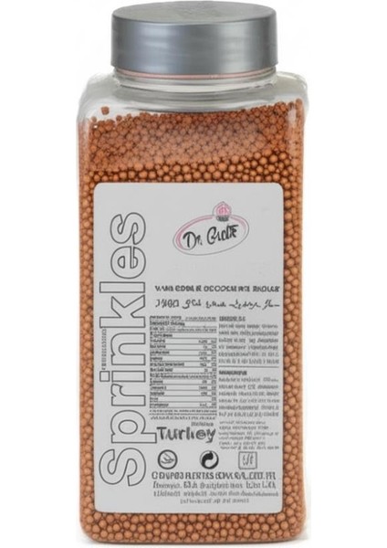 2 mm Bakır Boncuk Şeker 250 gr – Mini Pasta ve Tatlı Süsleme Şekeri