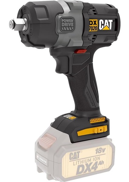 Cat DX7020B 18 Volt Kömürsüz 700/880 Nm Profesyonel Şarjlı Somun Sıkma (Akü Dahil Değildir)
