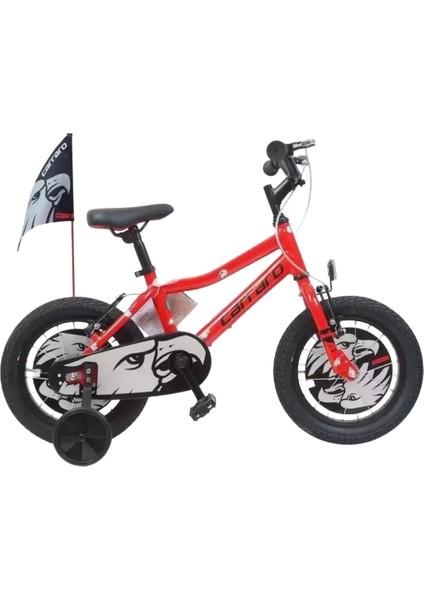Nessiworld Carraro Red Eagle 16 Jant Alüminyum Çocuk Bisikleti Kırmızı-Siyah-Gümüş