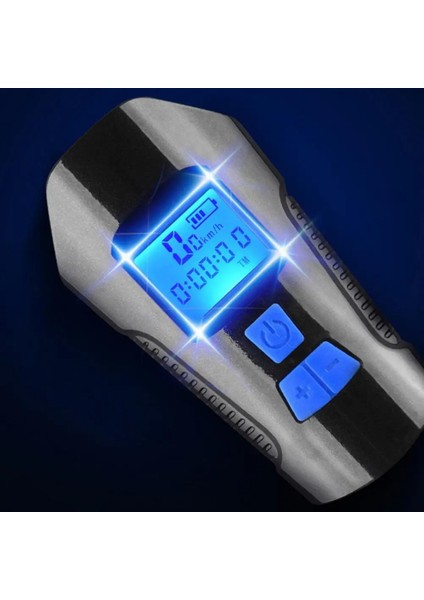 Alytech 5 Modlu LCD Ekranlı Akıllı Bisiklet Farı – Korna + Hız Göstergesi + Şarjlı LED Aydınlatma