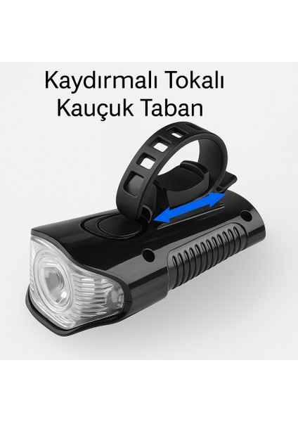 Alytech 5 Modlu LCD Ekranlı Akıllı Bisiklet Farı – Korna + Hız Göstergesi + Şarjlı LED Aydınlatma