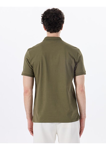 Haki Erkek Relaxed Fit Polo T-Shirt D4SM-TST3248