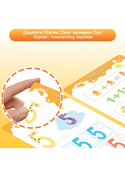 Yaz Sil 3-6 Yaş Eğitici Öğretici Kitap Seti - Harf ve Zeka Gelişim Etkinlikleri