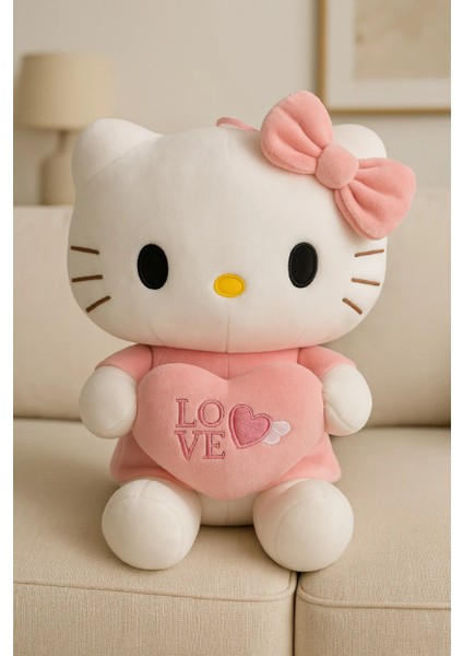 Hello Kitty Peluş Oyuncak Pamuk Kumaşa Yumuşak Dokuya Sahiptir
