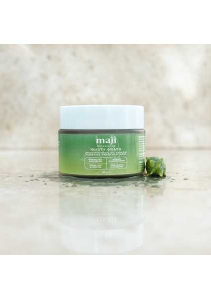 Dusty Grass Yeşil Kil Arındırıcı Krem Maske Karma&yağlı Ciltler