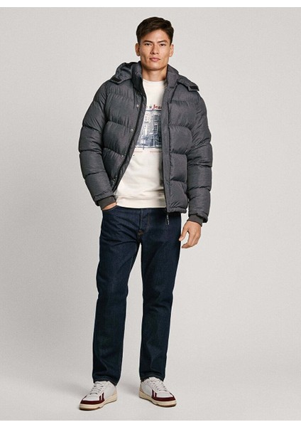 Koyu Gri Erkek Kapüşon Regular Fit Mont PM403031-963 Tobıas