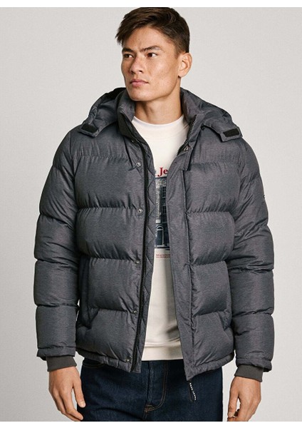 Koyu Gri Erkek Kapüşon Regular Fit Mont PM403031-963 Tobıas fiyatları