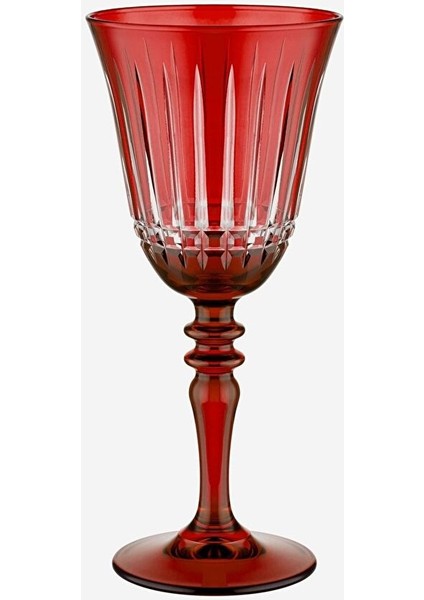 Luna Kırmızı Cam Kadeh 270 ml