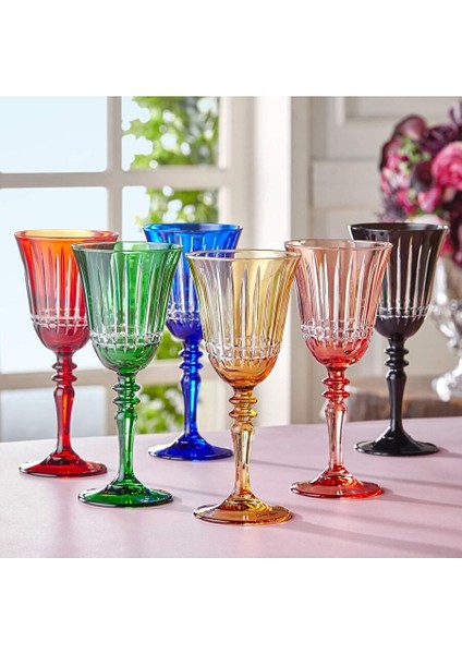 Luna Kırmızı Cam Kadeh 270 ml fiyatları