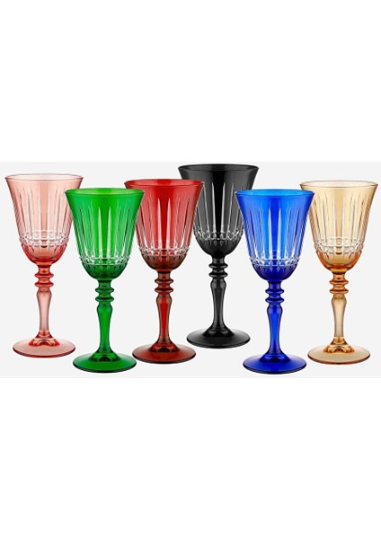 Luna Kırmızı Cam Kadeh 270 ml modelleri