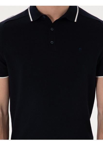 Lacivert Slim Fit Kazak