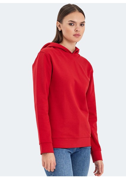 Kathy In Kadın Sweatshirt Kırmızı modelleri