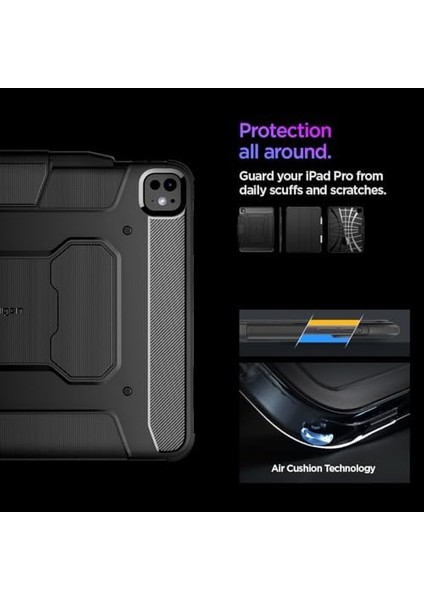 Ipad Pro 13" (2024) Kılıf Rugged Armor Pro Black - ACS07007 fiyatları