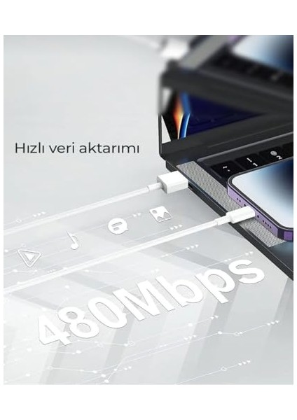 Elektronik Iphone Uyumlu Hızlı Şarj Kablosu USB To Lightning 6 6s 7 8 x Xs Xr 11 12 13 14 Pro Max Plus Beyaz fiyatları