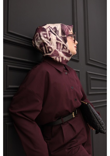 Twill Ipek Eşarp - 11462-32 Mürdüm Bej fiyatları