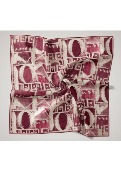 Twill Ipek Eşarp - 11462-32 Mürdüm Bej indirimleri