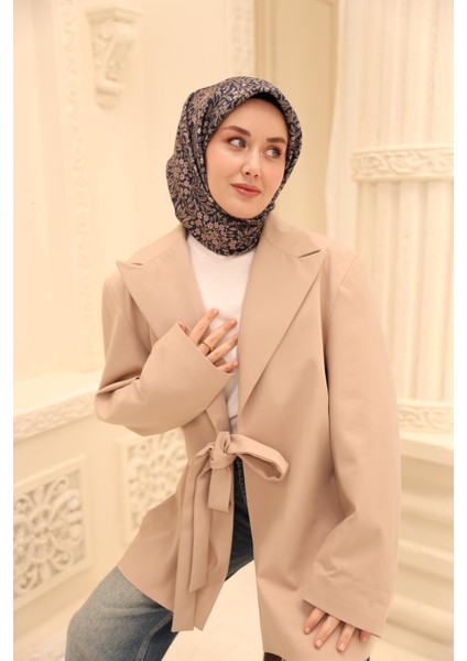 Twill Ipek Eşarp - 11464-33 Lacivert fırsatları