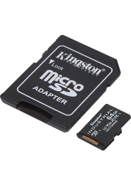 Endüstriyel Microsd - 64 GB Microsdxc Endüstriyel C10 A1 Pslc Kartı + Sd Adaptör - Sdcit2/64 GB