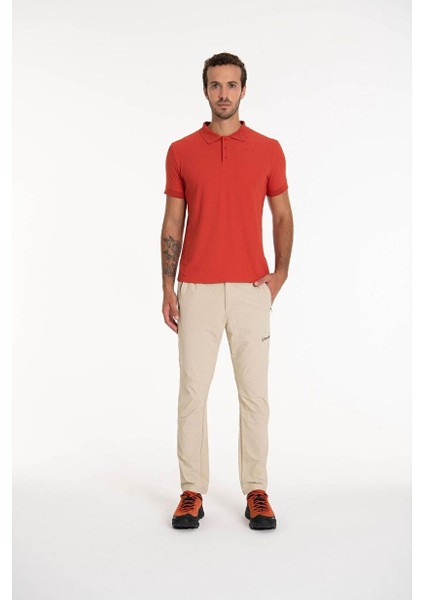 Teal Polo Yaka Erkek Tişört Kırmızı