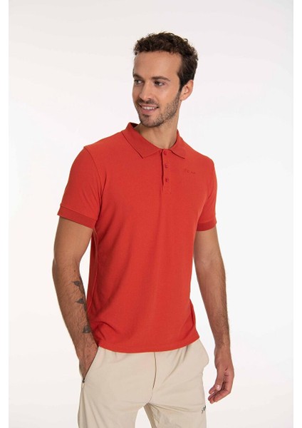 Teal Polo Yaka Erkek Tişört Kırmızı fiyatları