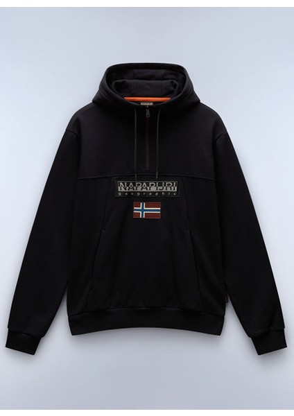 Siyah Erkek Bisiklet Normal Düz Sweatshirt NP0A4I5E0411_BURGEE Hzh 2.0 fırsatları