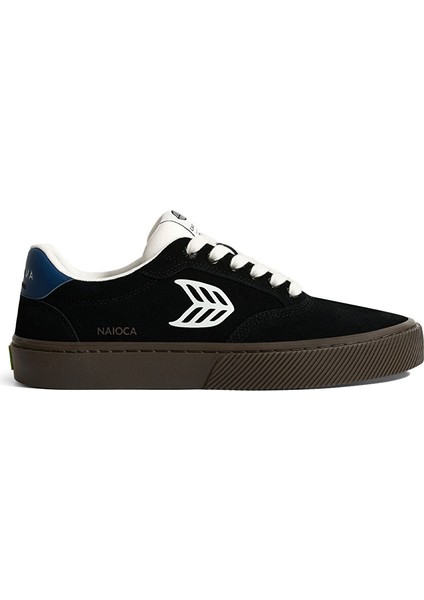 511802B53M - Naıoca Suede Sneaker Siyah - Beyaz Süet Erkek Günlük Spor Ayakkabı