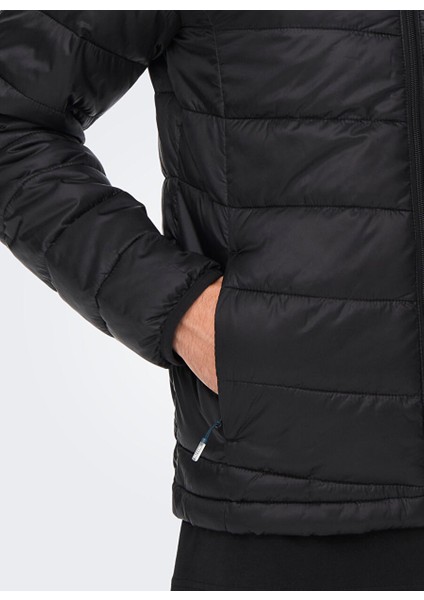 Siyah Erkek Mont Onscarven Quılted Puffer Otw Noos modelleri