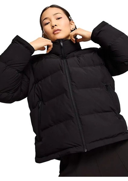 Siyah Kadın Regular Fit Düz Mont 62648101MONO Jacket