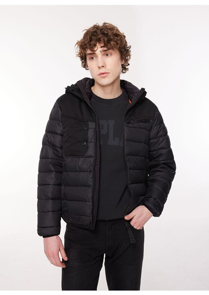 Siyah Erkek Mont M8353 099 Blackboard