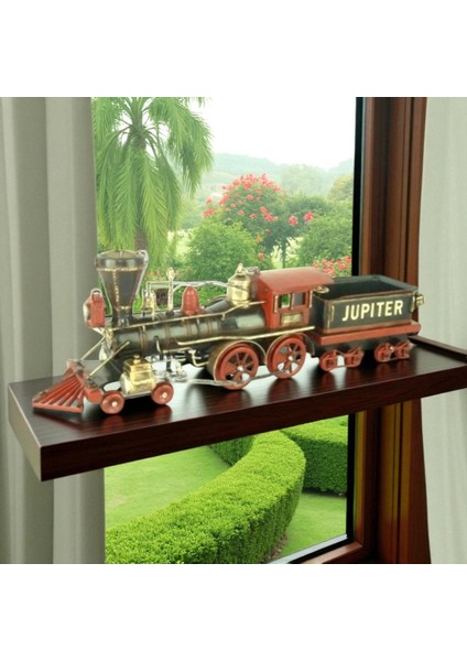 Jayland Retro Metal Tren Biblo – Renkli Buharlı Lokomotif Model – 54,5x11x18,5 cm fiyatları