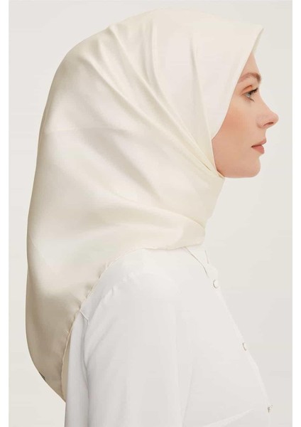 Düz Ipek Eşarp - 67 Ekru Twill modelleri