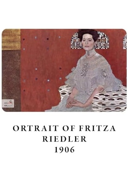 Portraits And Landscapes Series - A5, Gustav Klimt 4&apos;lü Defter Seti Ii, Çizgisiz, Toplam 256 Sayfa, Her Biri 64 Sayfa, Tel Dikiş, Esnek Kapak, Oval Kenar, Tuval Doku, 60 Gram, Sarı Krem Renk modelleri