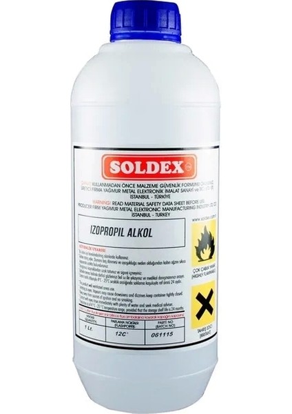 Alkol 1 Lt - %99,9 Saf Ipa