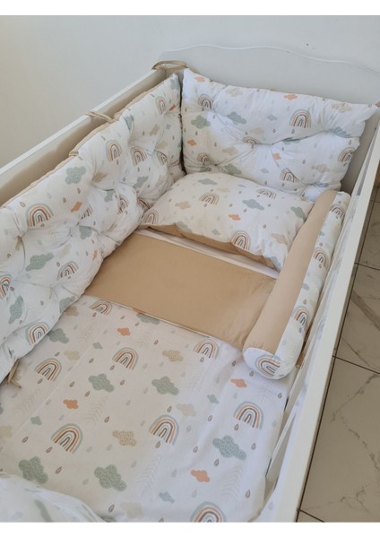 70X120 Beşik Kenar Koruma - 40CM Yükseklik - %100 Pamuk Kumaş - Antialerjik - Yıkanabilir fiyatları